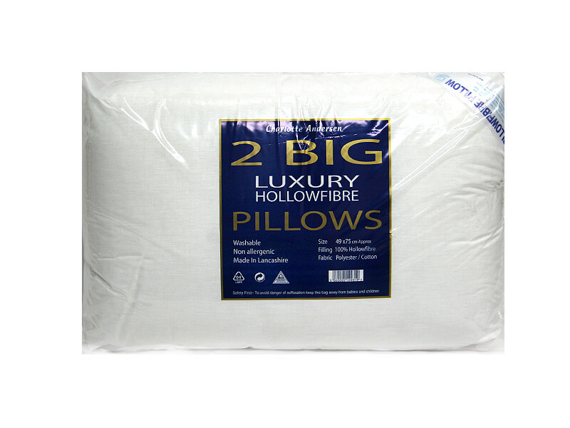 Luxury 2 Pack Hollofibre Pillow